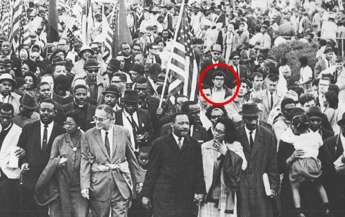 ms-cellanies:  decembersoul: 1. Bernie Sanders marching with Dr. King in Selma, Alabama 2. Bernie Sander being arrested for defying a folk music ban in Washington Square Park. 3.   Bernie Sanders being arrested for protesting racial segregation (Chicago,