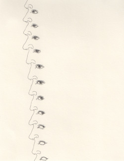 absurd-eyelids:  Casey Jex Smith, Eye Roll, 8” x 6”, pen on paper 