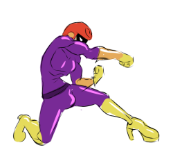krudman:  Today’s photo of the day: We improved Captain Falcon’s falcon Punch pose.