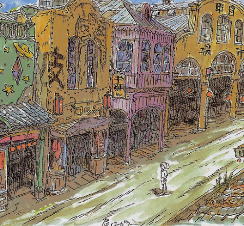 debickis:SPIRITED AWAY (2001) dir. Hayao Miyazakiconcept sketches / final result