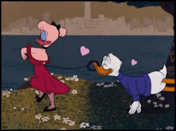 mothgirlwings:  Daisy Duck gets her man in “Donald’s Diary” (1954) - Walt Disney