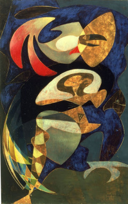 Max Ernst (German, 1891-1976), The Weatherman (1950), oil on canvas. Ca’ Pesaro, Galleria internazionale d’arte moderna, Venice