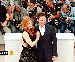 xavierstea:  James McAvoy and Jessica Chastain at Cannes 2014 x 