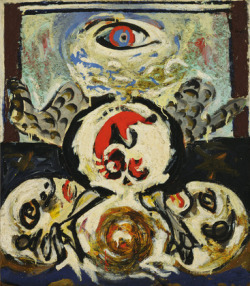 expressionism-art:  Bird via Jackson PollockSize: 70.5x61.6 cmMedium: oil, canvas