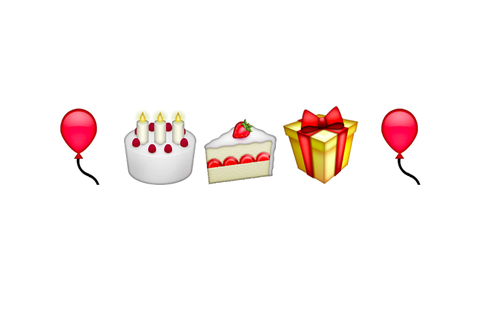 emoji #birthday #birthday cake #emoji cake #emojipedia #balloons # ...