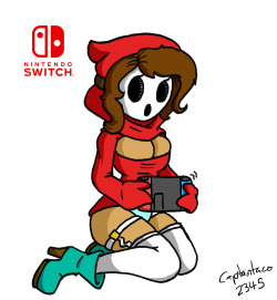 A Shygirl playing a Nintendo Switch. I always thought Shygirl’s were cute, so I wanted to draw one, and I also wanted to draw something Switch related. This technically isn’t NSFW, but it’s close enough, so I’m putting it here.