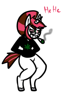 skuttz: retroartcorner:  @skuttz  Aaaah! So deviously cute! What’s stonerpone getting up to this time? X3 Thank you so much and congrats on the milestones~  Hahahaha~~~ No nips here :D right?