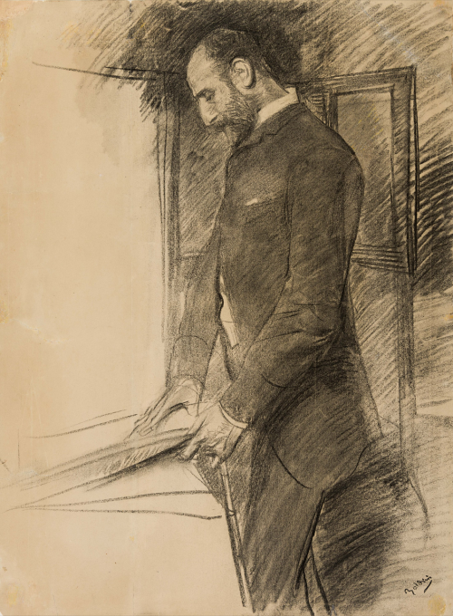 desimonewayland: Giovanni Boldini  A Man Standing in the Artist’s Studio  Stephen Ongpin Fine Art, London 