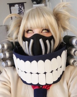 hiso-neko:Here’s my progress on Himiko Toga’s gear so far! I have a few more parts to make but I’m nearly done.💉🔪❤️