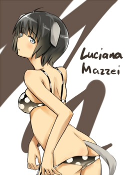 Luciana Mazzeia character from the Strike Witches anime/manga series, which depicts and alternate history WW2 where magical girls based on famous historical pilots fight against malevolent aliens.Luciana Mazzei is based off of Seargent Mazzei. She is