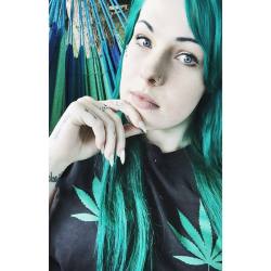 #alternativegirl #americanapparel #boobs #blueeyes #camgirl #crybaby #greenhair #gettingnaked #hippylife #hammock #kawaii #model #nature #nuckletattoos #snapchat #stonerchick #tattoos #weed