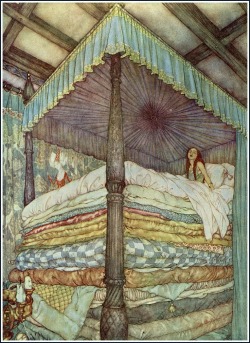 red-lipstick:  Edmund Dulac (1882-1953, French born, British naturalized) - The Princess And The Pea, 1911     Paintings 