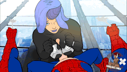 channeldulce:  Commission from Maximus_Reborn of Spiderman and Luna in Venom Symbiote suit To see all clips visit HF Here  Luna~ &lt; |D&rsquo;&ldquo;&rdquo;