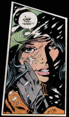thebestcomicbookpanels:Clea and Doctor Strange in Marvel Treasury Edition #8 by Gene Colan