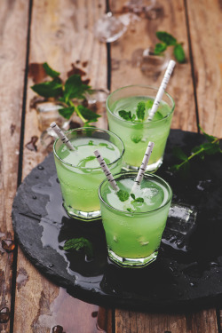 themanliness:    Green Cocktail by Oxana Denezhkina   | Facebook | Instagram   