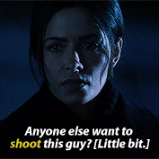 Relax. Lionel’s upstairs, John’s outside. Shaw’s ready to shoot anybody who looks at her sideways. Let’s go have fun.