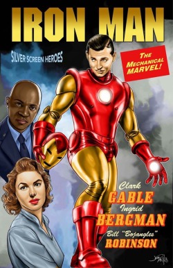 the-insidious-dr-grey-matter:  Silver screen heroes by Joe Phillips