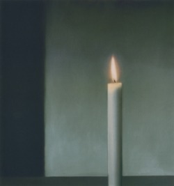 art-history:  Gerhard Richter German, born 1932  Kerze (Candle), 1983  Oil on canvas