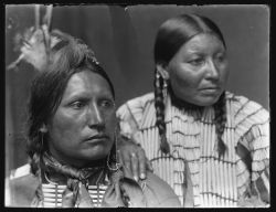 historylover1230:Samuel American Horse and His Wife, Sioux Indians, 1898
