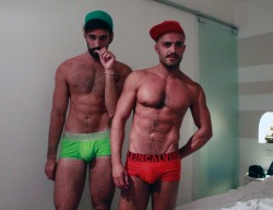 bahamvt:  Me and my friend Anthony cosplaying as Mario and Luigi with a twist ;)