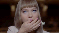 supermodelgif:Léa Seydoux for Prada Candy by Wes Anderson and Roman Coppola