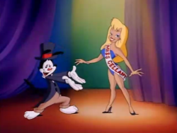 lesserknownwaifus:Miss Cellany from the 1993 opening intro of Animaniacs. good night everone!~ &lt; |D