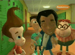 radiant-array:  bryko:watch his hair blatantly intersect with the lockersmy college animation professor worked on jimmy neutron and he was just like “listen yeah we knew and we just didn’t have the time or money to care”. the power would go out