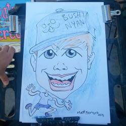 Drawing caricatures at Dairy Delight!  #mattbernson #caricaturist #Caricatures #caricature #art #drawing #portrait #dairydelight  (at Dairy Delight Ice Cream)