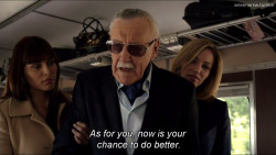 agentsoffandoms:  I feel like he’s talking directly to me  He&rsquo;s talking to the show.AOS had a slow start, but now it&rsquo;s getting better and finally developing both its characters and plot.This is Stan Lee saying &ldquo;Don&rsquo;t give up,