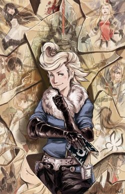 trydain:  Finally finished the Ringabel print! I had too much fun painting out the folds in the paper. Be sure to check me and Amasugiru at Anime Boston this weekend! We’ll be at tables X 113 - 114! 