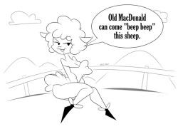mofetafrombrooklyn:Well… I got into the “Beep Beep” hype, and ruined a childhood nursery rhyme with it. X’D beep beep~ ;9