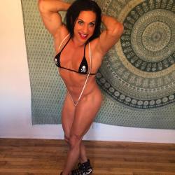 rippedvixen:  I’m wearing this #bikini top from a local #twitter friend on cam now! Celebrate National Nude day with me LIVE on #webcam #FBB #femalemuscle #nofilternecessary rippedvixen.cammodels.com #tittytuesday #nationalnudeday