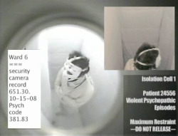 metalbondnyc:  Padded isolation cell security camera footage 