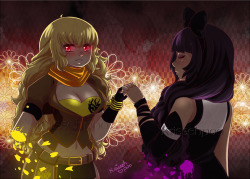 krisseharts: More RWBY Art | Commission Info | On Twitter I have so many feelings about that last episode??? Yang and Blake give me too many emotions. 