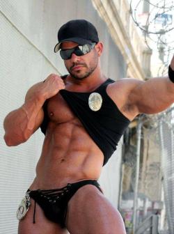 celebritycumlover:  oofahpapa:  ♂♂ http://oofahpapa.tumblr.com/archive  Can this be the new cop uniform?   I&rsquo;d be breaking the law every day if they were!