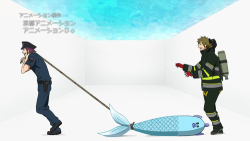 jaege-r:  OK BUT what if Rin thought he caught Haru and Makoto’s like no wait that’s not Haru 