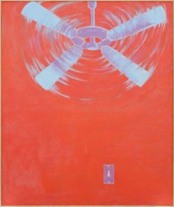 thunderstruck9: Joan Brown (American, 1938-1990), The Fan (Homage to Sai Babha), 1980. Oil enamel on canvas, 72 ¾ x 61 in. via moodoofoo 