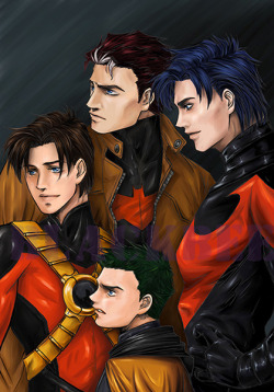 eh7150:  Nightwing.Red Hood.Red Robin &amp; Robin 