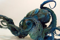 syrusbliz:rfmmsd:Sculptor &amp; Artist:Ellen Jewett“Strange and Gentle”Mixed Media, Cold Porcelain, Air Dry Clay, Metal, Acrylic Paint, Oil Paint, Metallic Pigment, Raw PigmentSo beautiful. o_o