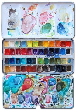 i have a windsor and newton paint palette just like this :)