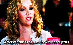 the-morning-and-the-evening-star:  allsnargents:  &ldquo;Do you have to be so vulgar about men, like they’re pieces of meat?&rdquo;  I HAVE WAITED SO LONG FOR THIS GIF SET  lol&hellip;  I like how this implies women have been doing this and worse for