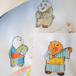 Ice Bear is man enough to wear a dress. 