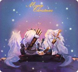 nabinssei:   Merry Christmas.2016/【ハンゲン】 ❤ Wolf x Nomad AU story 