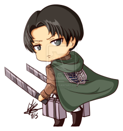 chibi levi heichou omg kawaii kawaii    P.S. not my art nope nope that&rsquo;s not my signature it&rsquo;s by  [Mello-L.deviantart.com]
