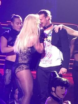 newageamazon:  I’m sorry, I need a moment to process that Dolph Ziggler is about to kiss Britney Spears while he’s dressed IN A LEATHER HARNESS AND COLLAR.