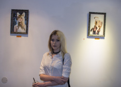 Me and Crysthalia at the art scene Gallery