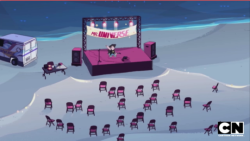 morbids-art-blog:Look at the table Greg set up. It has the shirt that steven wears. That’s where his shirts come from; they’re all Greg’s unsold t-shirts.