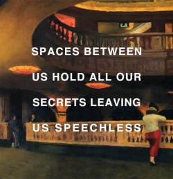 greenwichpips: The Sheridan Theater, Edward Hopper (1937) / Spaces, One Direction (2014)