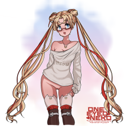 oneeyedneko:  Sailor Moon! The goal is to have similar versions of Sailors Mercury, Mars, Jupiter, and Venus and then once they’re done, they’ll be available for purchase as bookmarks, prints, postcards, and more. Enjoy! My patrons on Patreon will