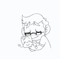 monodes:  super rough and messy animation i did in 5 minutes i’ll do a finished and clear version of this! markiplier and his little biscuit, tiny box tim! ♥